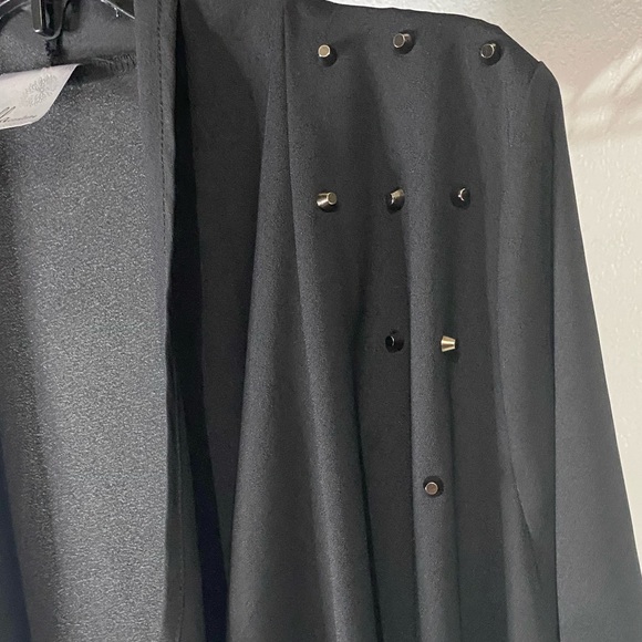 Jella Couture Draped Open Front Cardigan - Picture 3 of 7